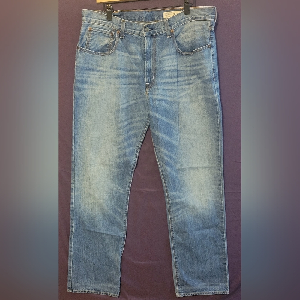 Daniel Cremieux Mens Light Blue Straight Jeans. Size 36x32